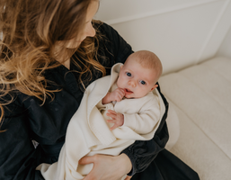 Merino wollen wieg- en omslagdeken