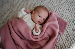 Katoenen wieg- en omslagdeken