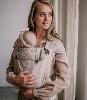 LAATSTE STUKS! Wrap &amp; Go Baby - Panter Taupe