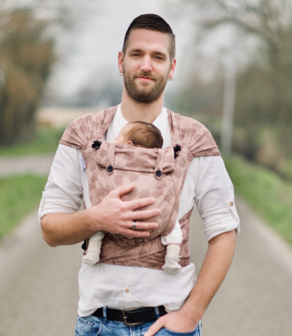 Wrap & Go Baby - Leaves Rosé Sand