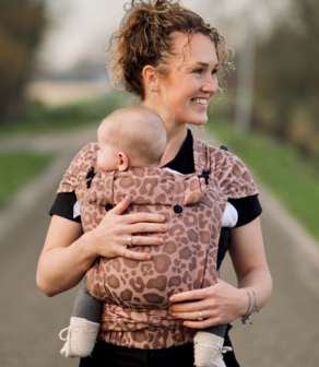 Laatste stuks! Wrap &amp; Go Baby - Panter Ros&eacute; Sand