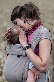 Brown Draagzak Wrap &amp; Go + Baby 