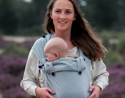 Sea Blue - Draagzak Wrap &amp; Go + Baby 