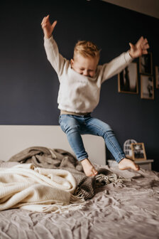 Wollen deken / plaid groot - Bruin