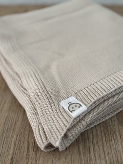 Creme - Wiegdeken katoen - 80x100 cm