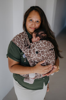Panter bruin  - Draagzak Wrap &amp; Go + Baby