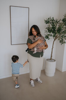 Panter bruin  - Draagzak Wrap &amp; Go + Baby