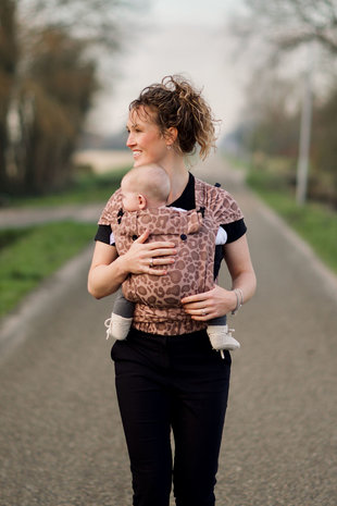 Laatste stuks! Wrap & Go Baby - Panter Rosé Sand