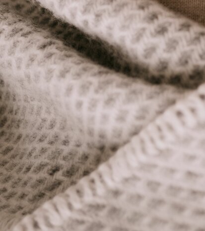 Wollen deken / plaid groot - Grey