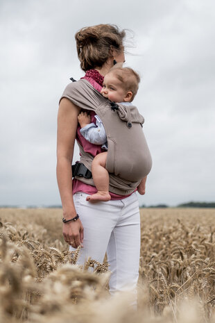 Brown Draagzak Wrap & Go + Baby 