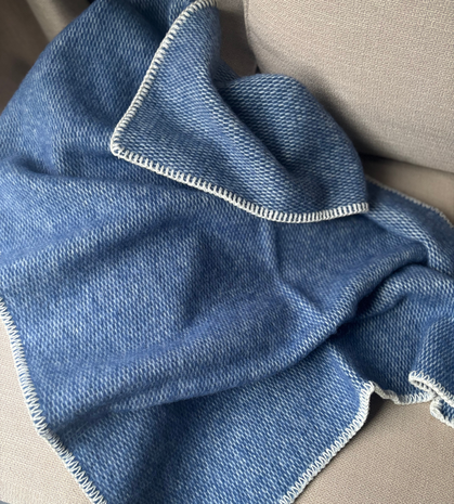 Combi-aanbieding wieg- en ledikantdeken rechte weving