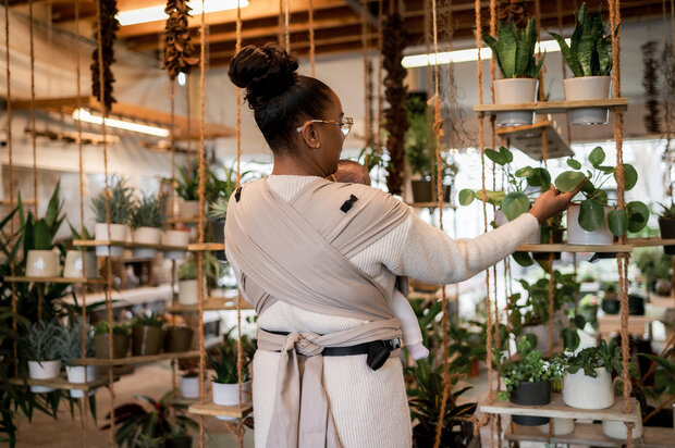 Zand  - Draagzak Wrap & Go + Baby 