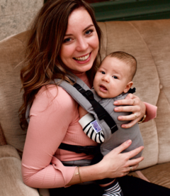 LAATSTE STUKS! Draagzak Dark grey Cross & Go Baby 