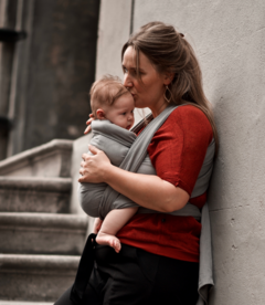 LAATSTE STUKS! Geweven draagdoek - Dark Grey