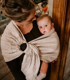 Ringsling - 100% natural zebra