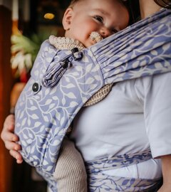 Draagzak wrap & go baby - floral - lila
