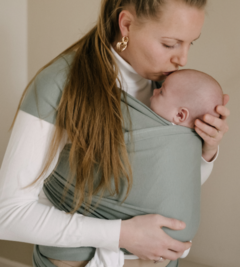 Sage groen - Rekbare draagdoek