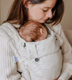 Zebra linnen/katoen - Draagzak Click & Go + 