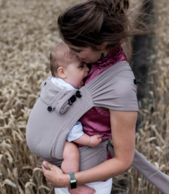 Brown Draagzak Wrap & Go + Baby 