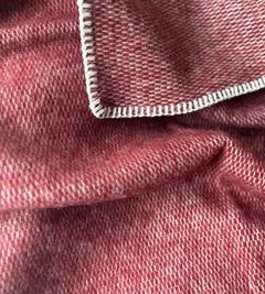 Ledikantdeken wol - Bordeaux - 130x90 cm