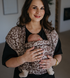 Geweven draagdoek - Panter bruin