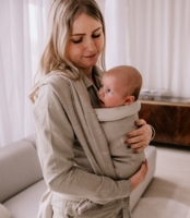 NIEUW! Geweven draagdoek - 100% natural - dandelion - linnen/cotton