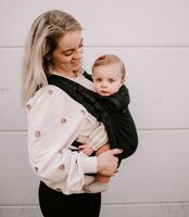 Draagzak Click & Go Baby - Pure Black - zwart