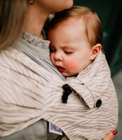 Wrap & Go Baby - 100% natural - zebra linnen/katoen