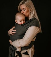 donkergrijs - Rekbare draagdoek 