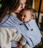 Draagzak wrap & go baby - palm - lila