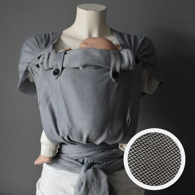 PRE-ORDER! Draagzak Wrap & Go Baby - Charcoal