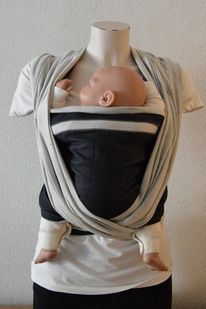 Draagdoek Dark Grey/Light Grey Double