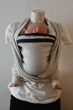 Draagdoek Dark Grey/Light Grey Double