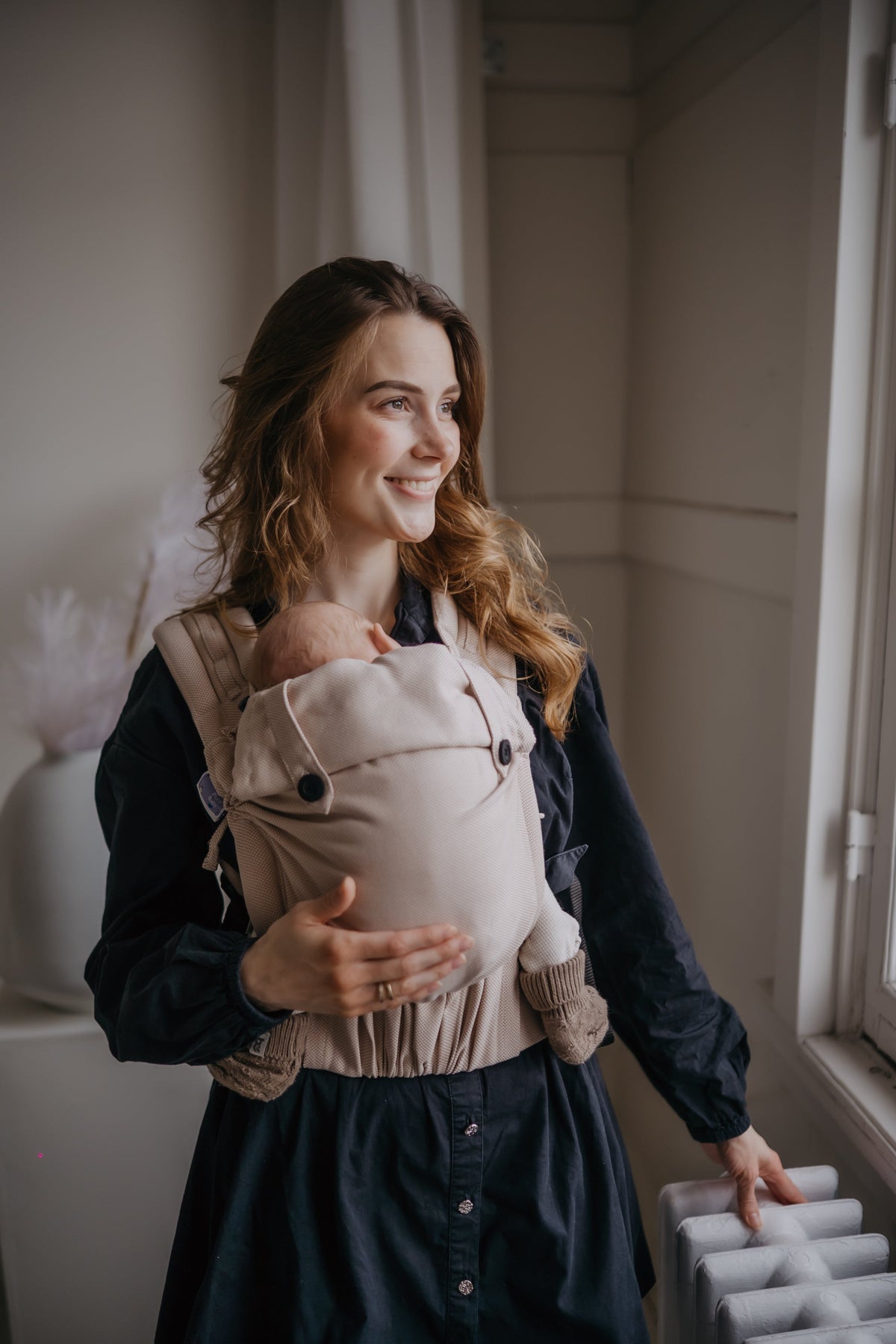 Baby in draagzak Click & Go + van pure baby love