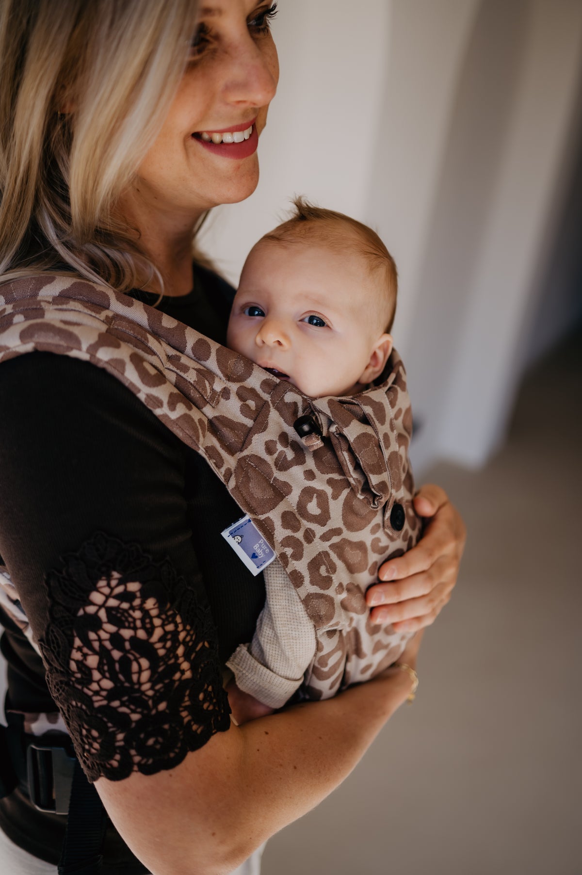 Draagzak panter pure baby love
