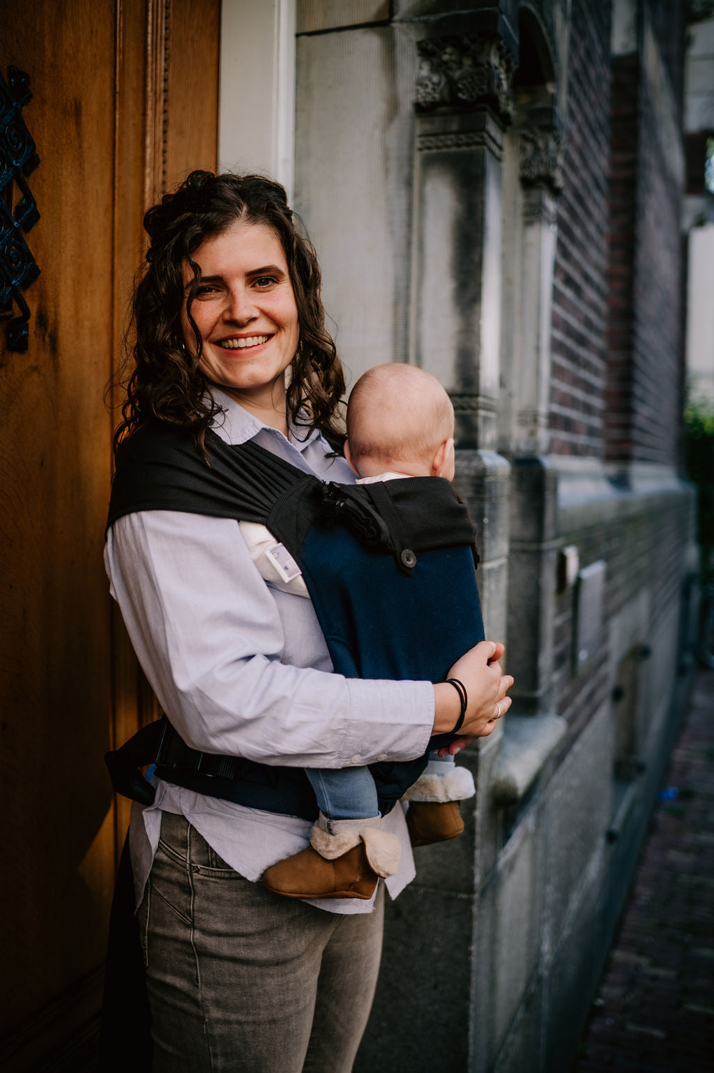 Draagzak zwart pure baby love
